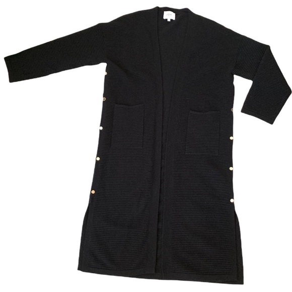 J.O.A Ribbed Button Side Cardigan sweater size M just one answer - Picture 5 of 15